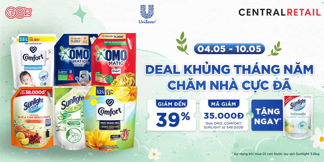 [ÁP DỤNG KHI MUA ONLINE TẠI APP GO! & BIG C VÀ ZALO OA] UNILEVER TUNG ƯU ĐÃI NÓNG NHƯ THỜI TIẾT MÙA HÈ