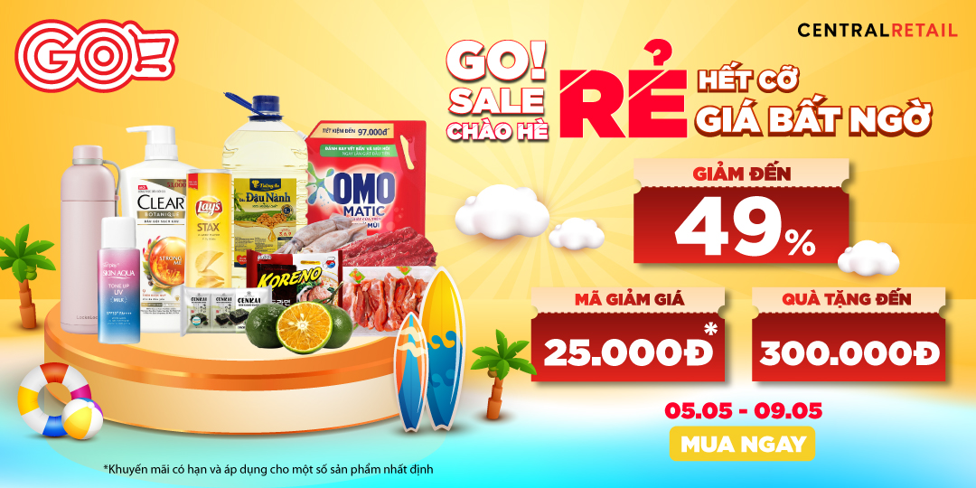 [ÁP DỤNG KHI MUA ONLINE TẠI APP GO! & BIG C VÀ ZALO OA] SIÊU SALE NGÀY ĐÔI - TẶNG ƯU ĐÃI GIẢM ĐẾN 49%