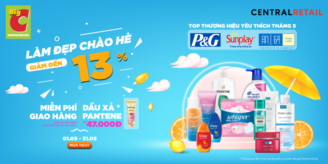 P&G - SUNPLAY - HADA LABO THẢ DEAL SIÊU ĐỈNH LÀM ĐẸP ĐÓN HÈ