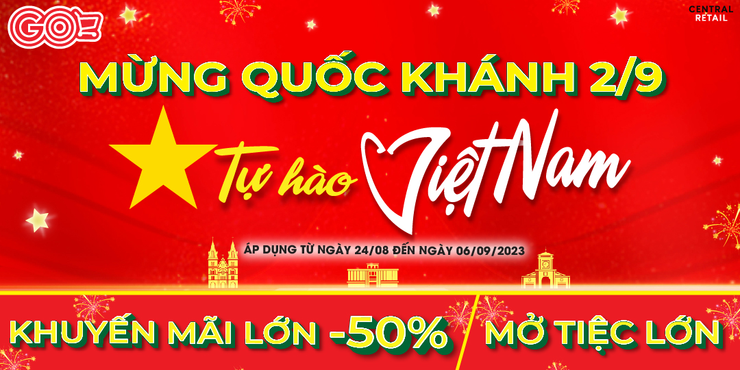 TỰ HÀO CHÀO ĐẠI LỄ - PHỦ PHÊ KHUYẾN MÃI LỚN TẠI GO!