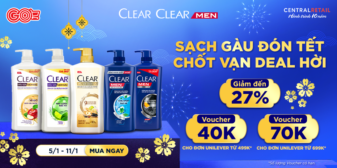 [ÁP DỤNG KHI MUA ONLINE TẠI APP GO! & BIG C] CÓ UNILEVER, TẾT NÀY THA HỒ SĂN VOUCHER