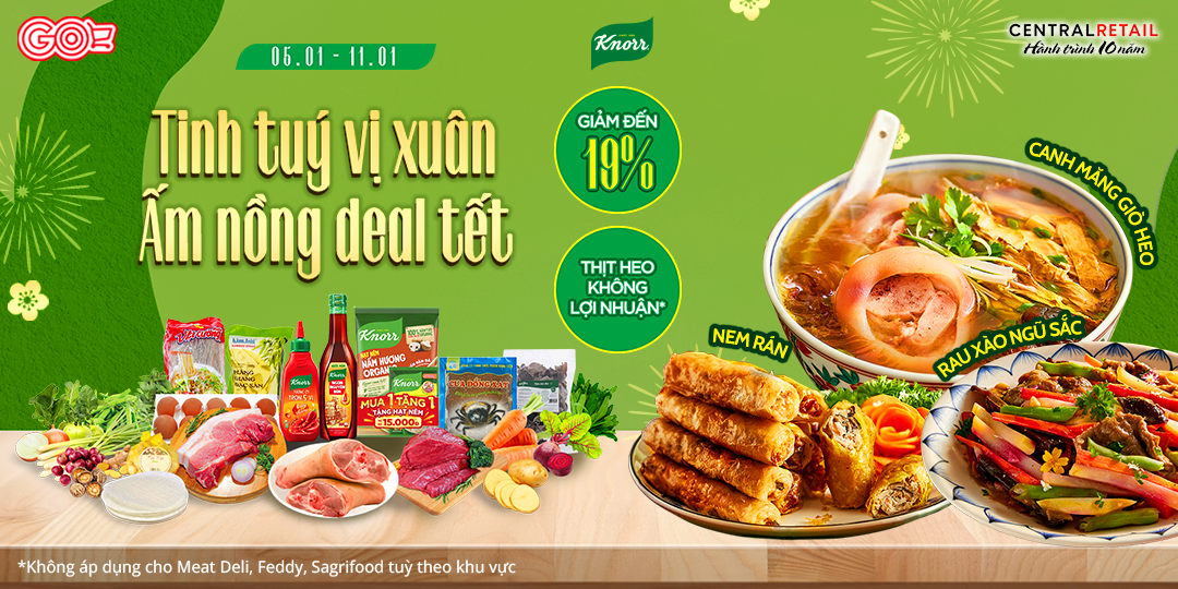 [ÁP DỤNG KHI MUA ONLINE TẠI APP GO! & BIG C] VÀO BẾP CÙNG KNORR, TRỔ TÀI MÓN CANH MĂNG GIÒ HEO NGÀY TẾT