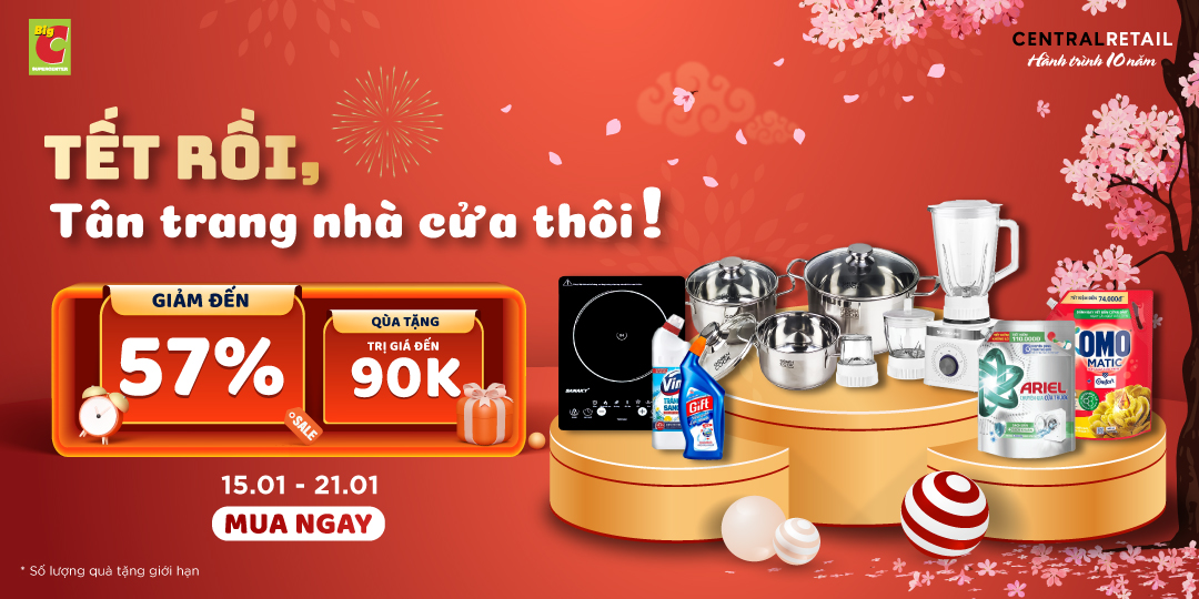 [ÁP DỤNG KHI MUA ONLINE TẠI APP GO! & BIG C] DEAL HỜI GÕ CỬA - MỜI BẠN SẮM SỬA TÂN TRANG NHÀ