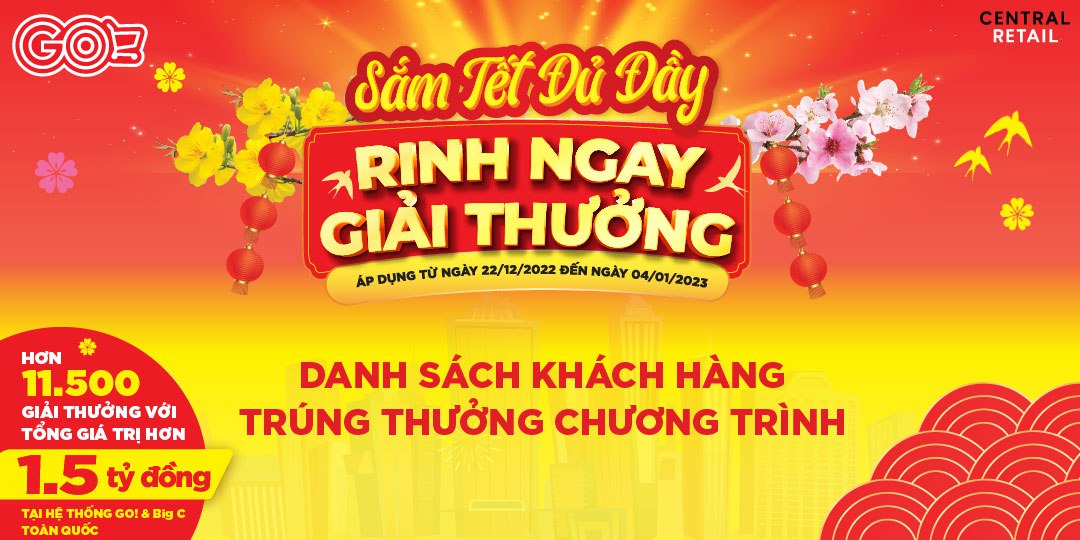 GO! CÔNG BỐ DANH SÁCH 