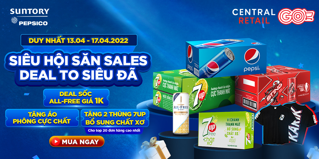 NƯỚC GIẢI KHÁT PEPSI SALE QUÁ ĐÃ: CHỈ TỪ 1K, UỐNG THẢ GA