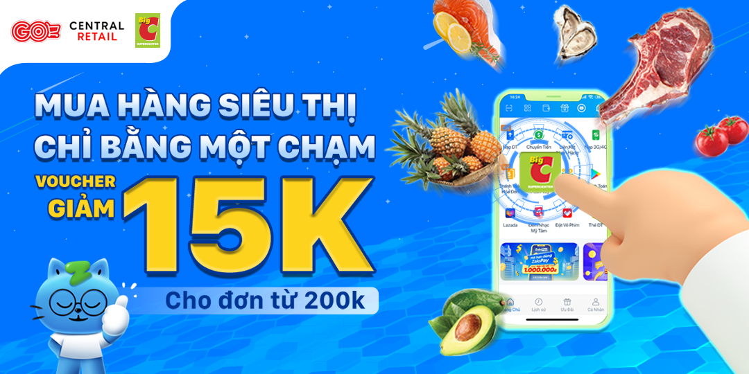 THÁNG 4 ĐI CHỢ TẠI NHÀ NHẬN ƯU ĐÃI THẢ GA CÙNG VOUCHER 15.000VND CỰC HOT  