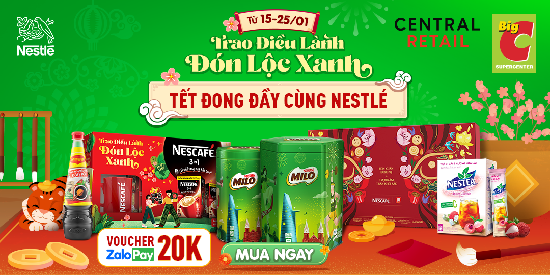 THÁNG 01, BÙNG NỔ SIÊU SALE SỐC TẬN ÓC TỪ NESTLÉ