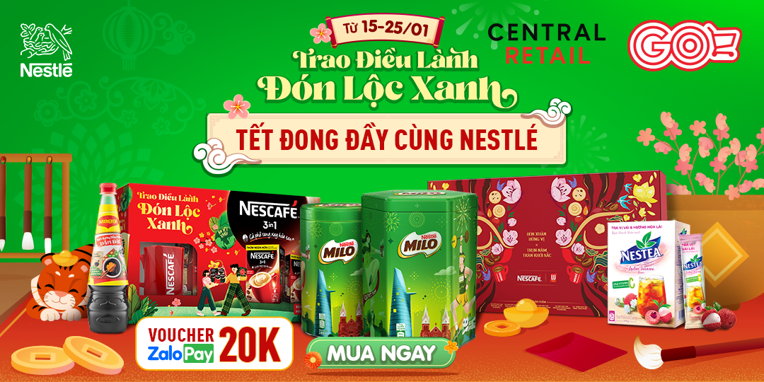 THÁNG 01, BÙNG NỔ SIÊU SALE SỐC TẬN ÓC TỪ NESTLÉ