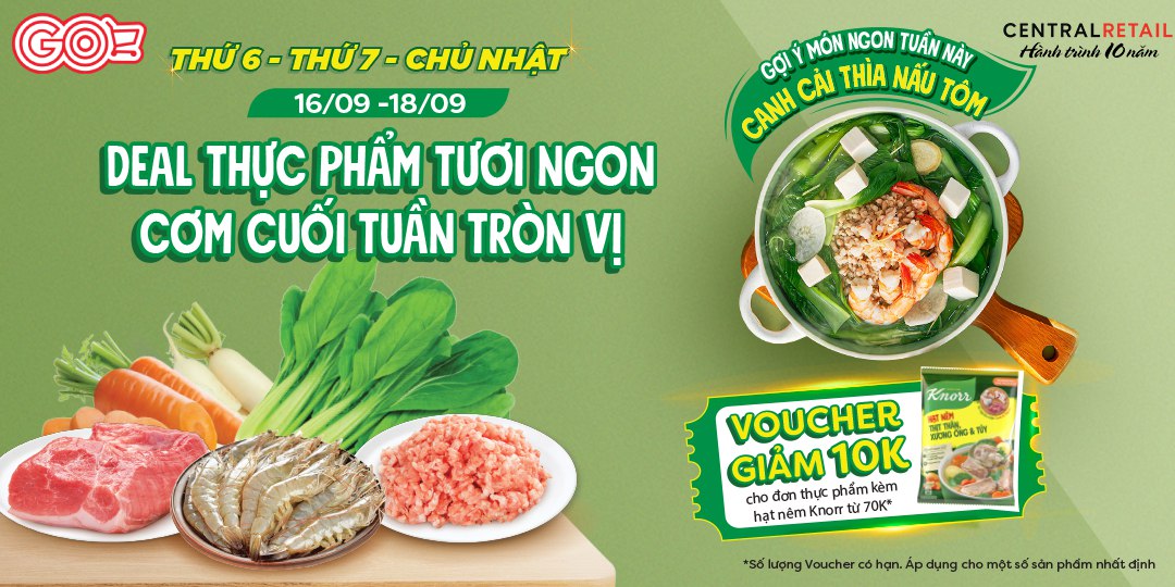 DEAL THỰC PHẨM TƯƠI NGON - CƠM CUỐI TUẦN TRÒN VỊ 