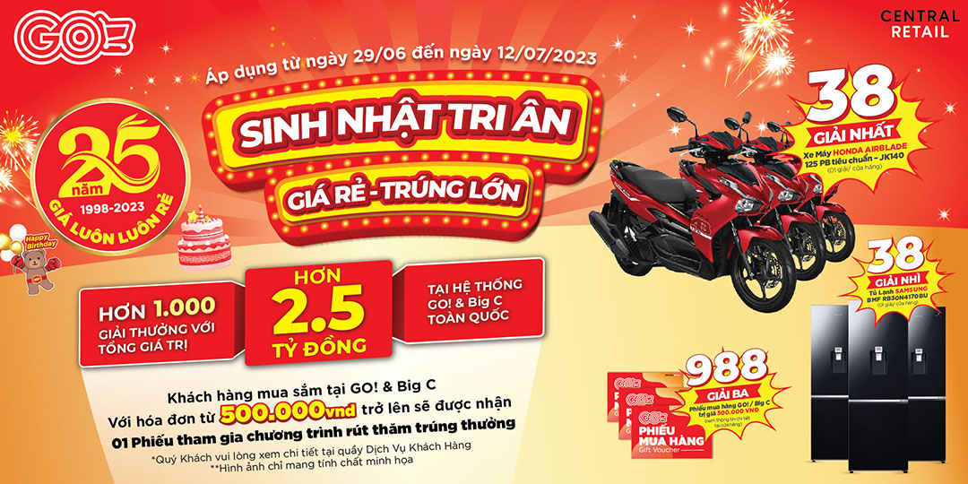 SINH NHẬT TRI ÂN - GIÁ RẺ TRÚNG LỚN