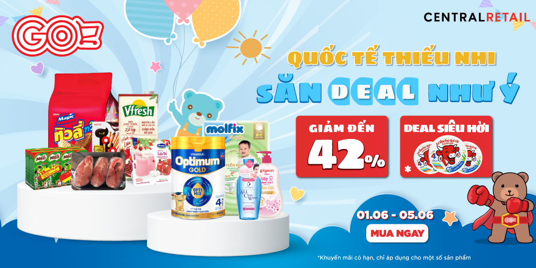 TẶNG MẸ SIÊU DEAL ĐẾN 42% - GO! & BIG C KHAI TIỆC SINH NHẬT 