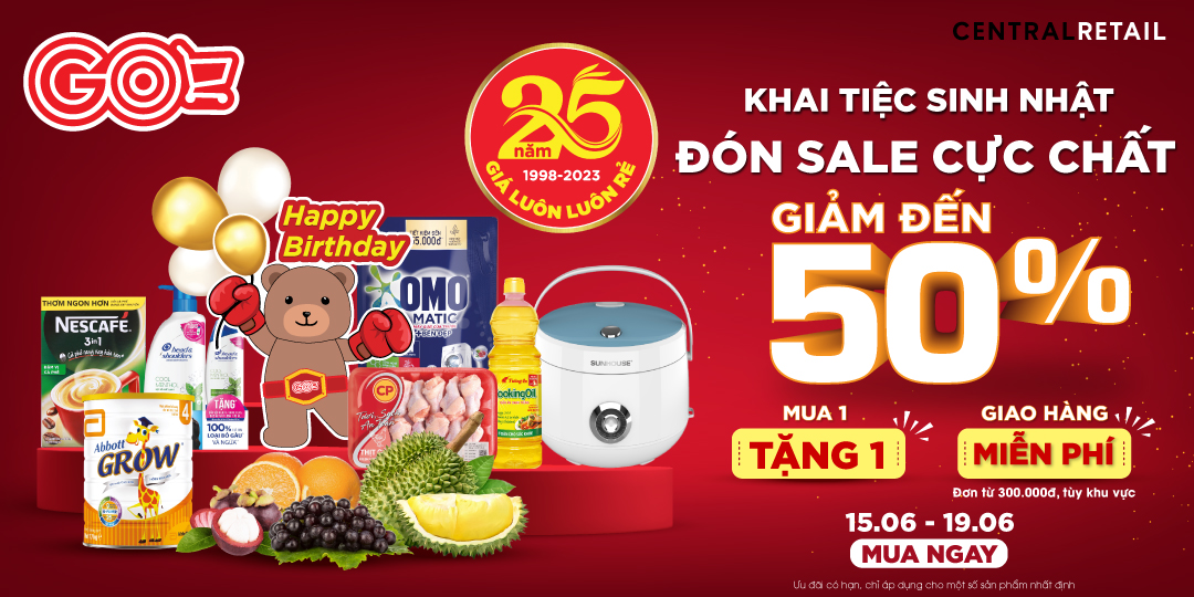 KHAI TIỆC SINH NHẬT - ĐÃI DEAL CỰC CHẤT ĐẾN 50% 