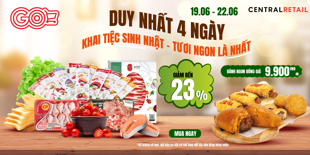 MỞ TIỆC “NO CĂNG” VỚI DEAL THỰC PHẨM GIẢM ĐẾN 23% 