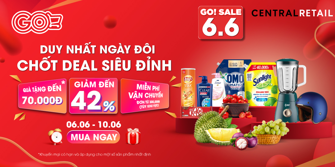 NGÀY ĐÔI 6.6: SIÊU DEAL BÙNG CHÁY - CẦN GÌ SALE NẤY