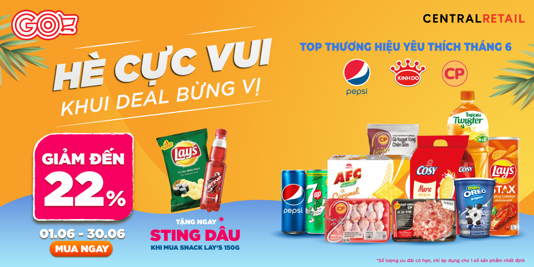 TOP THƯƠNG HIỆU THỰC PHẨM TUNG DEAL CỰC PHẨM ĐẾN 22% 