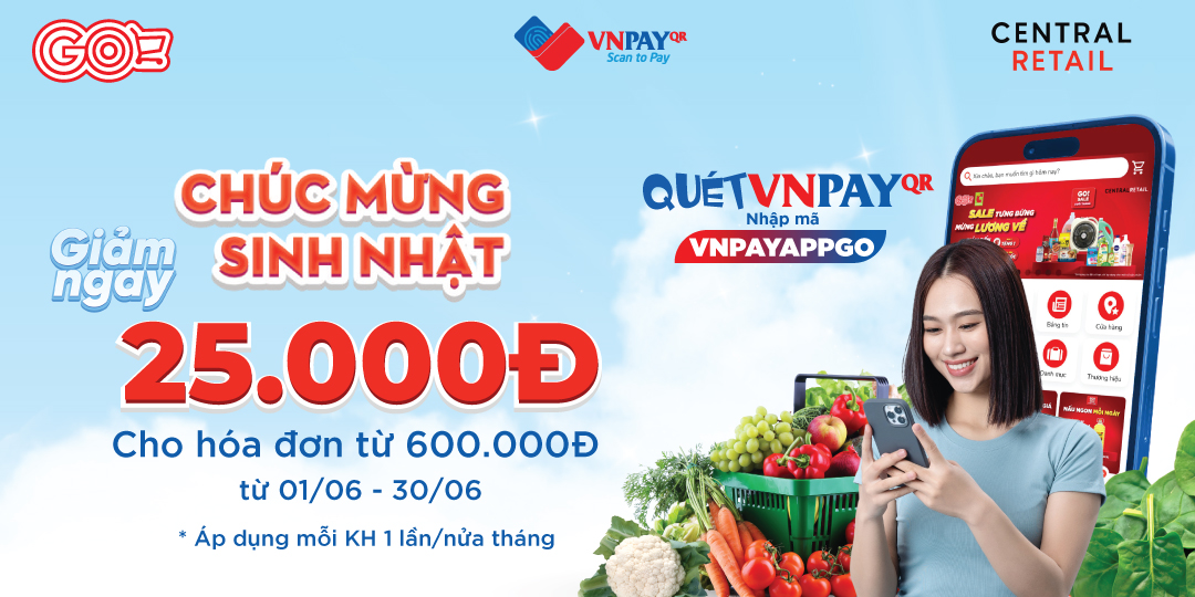 CÙNG VNPAY-QR MỪNG SINH NHẬT GO! & BIG C 