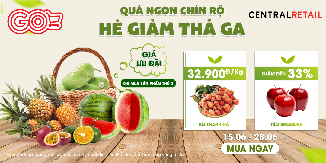 MỜI CẢ NHÀ TRÁI CÂY TƯƠI NGON CÙNG DEAL ĐẾN 33% BAO ĐÃ