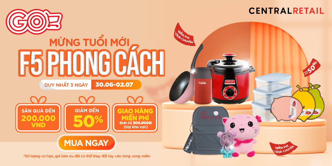 F5 PHONG CÁCH QUÁ DỄ VỚI DEAL ĐẬM SÂU ĐẾN 50%