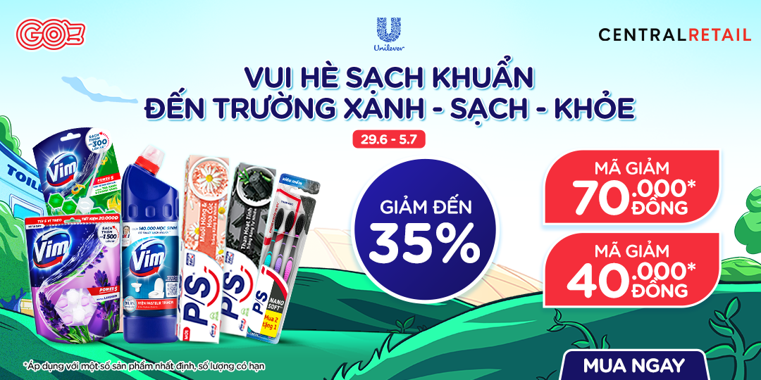 CHỐT DEAL ĐẶC BIỆT - UNILEVER GIẢM MIỆT MÀI ĐẾN 35%