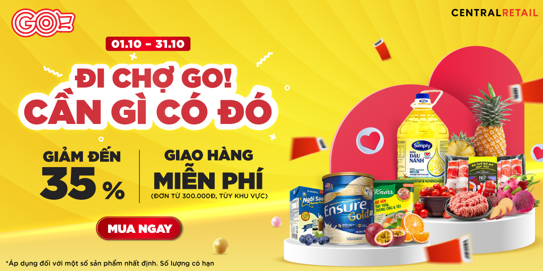 NHÀ CÒN THIẾU GÌ? GHÉ APP GO! & Big C “ÔM” VỀ NGAY!  