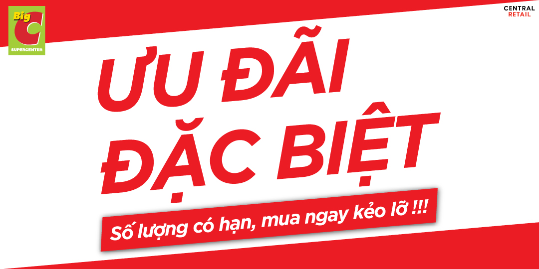 ƯU ĐÃI ĐẶC BIỆT CHỈ CÓ TẠI SIÊU THỊ GO! VÀ BIG C