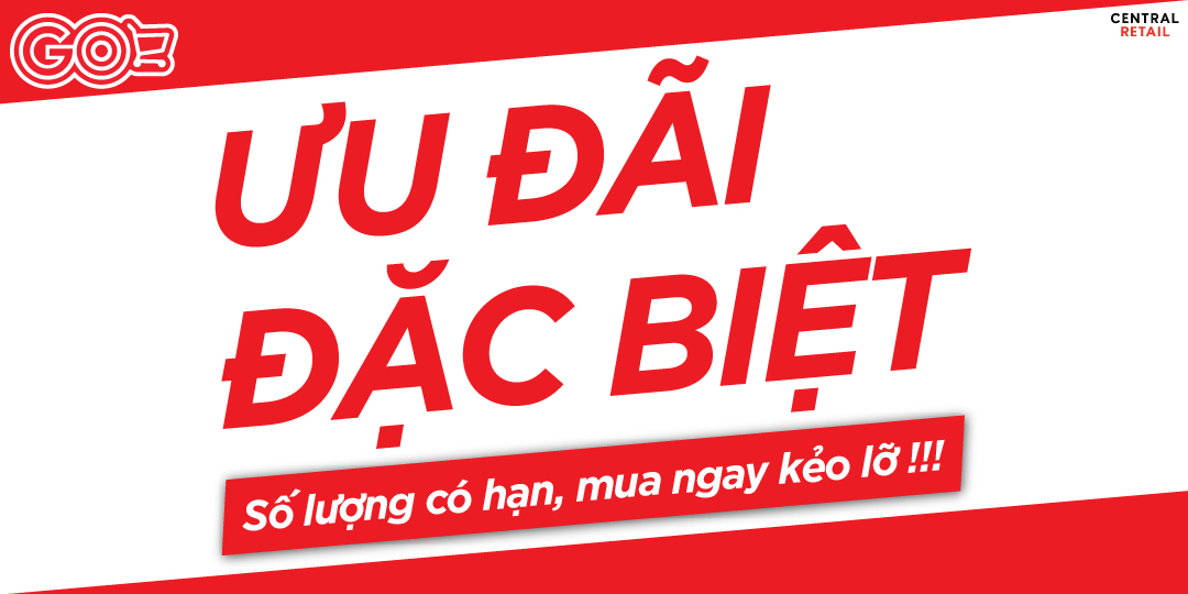 ƯU ĐÃI ĐẶC BIỆT CHỈ CÓ TẠI SIÊU THỊ GO! VÀ BIG C