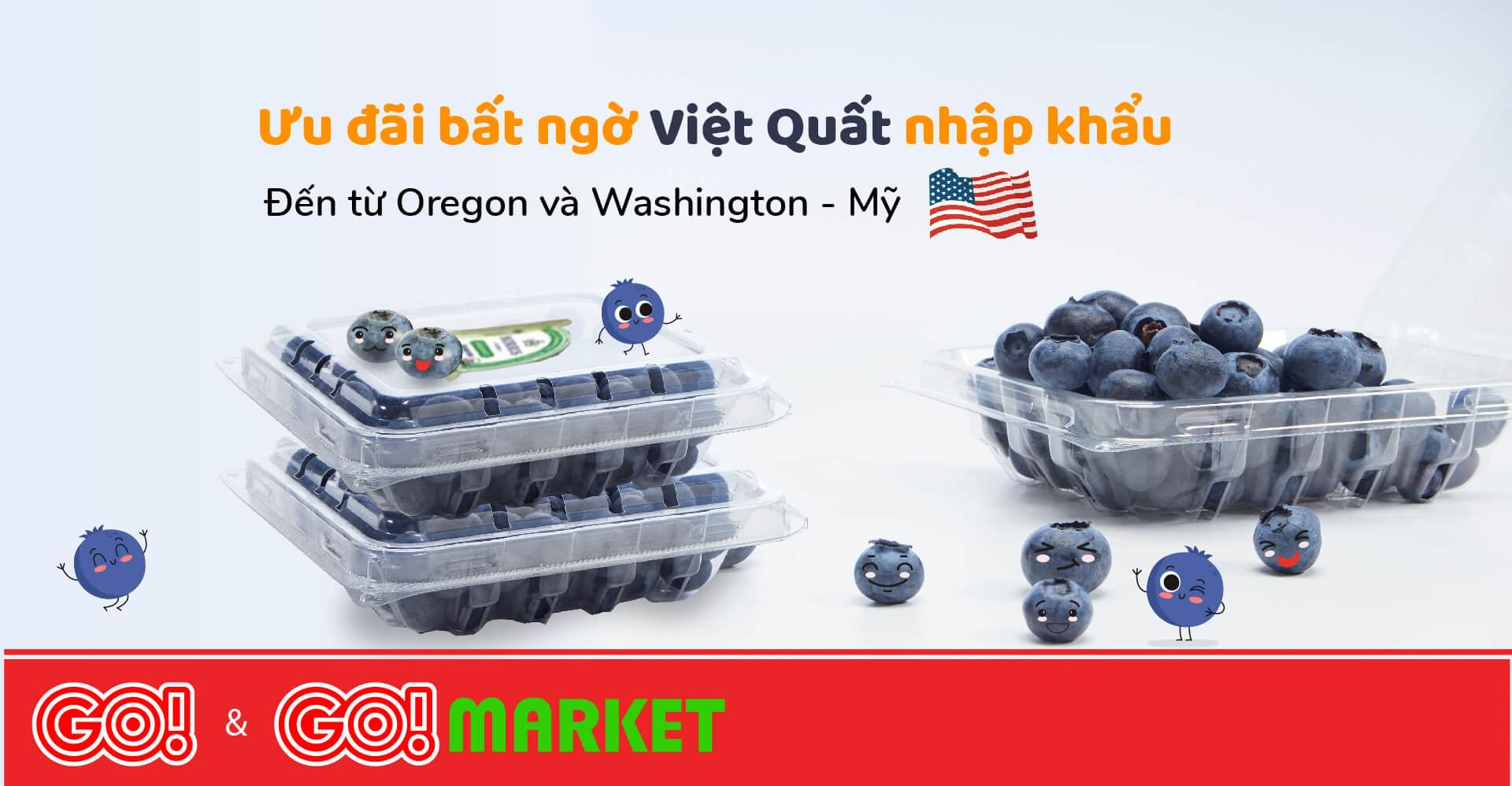 Delicious blueberries imported straight from the US - only at GO!