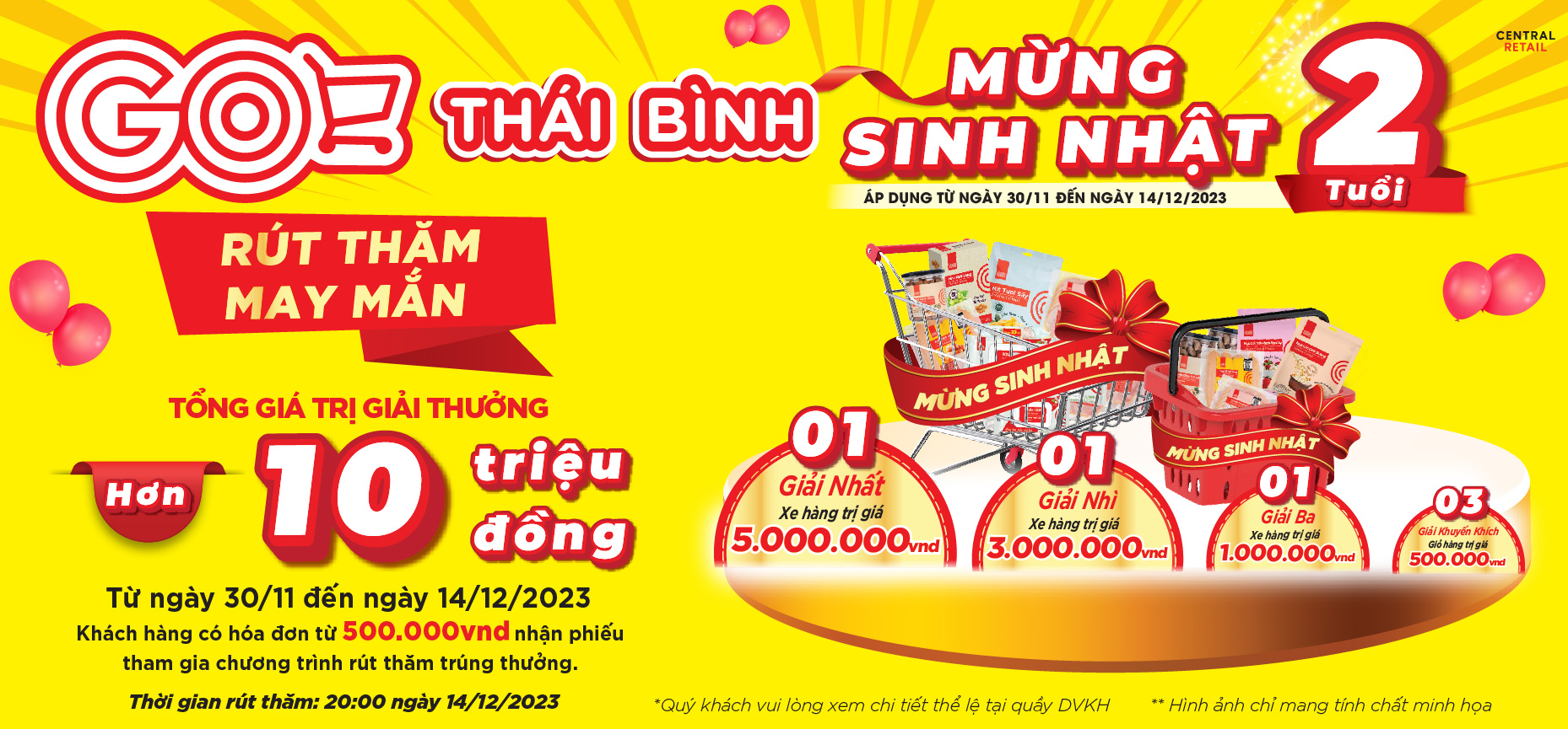 TƯNG BỪNG SINH NHẬT MỪNG GO! THÁI BÌNH 2 TUỔI