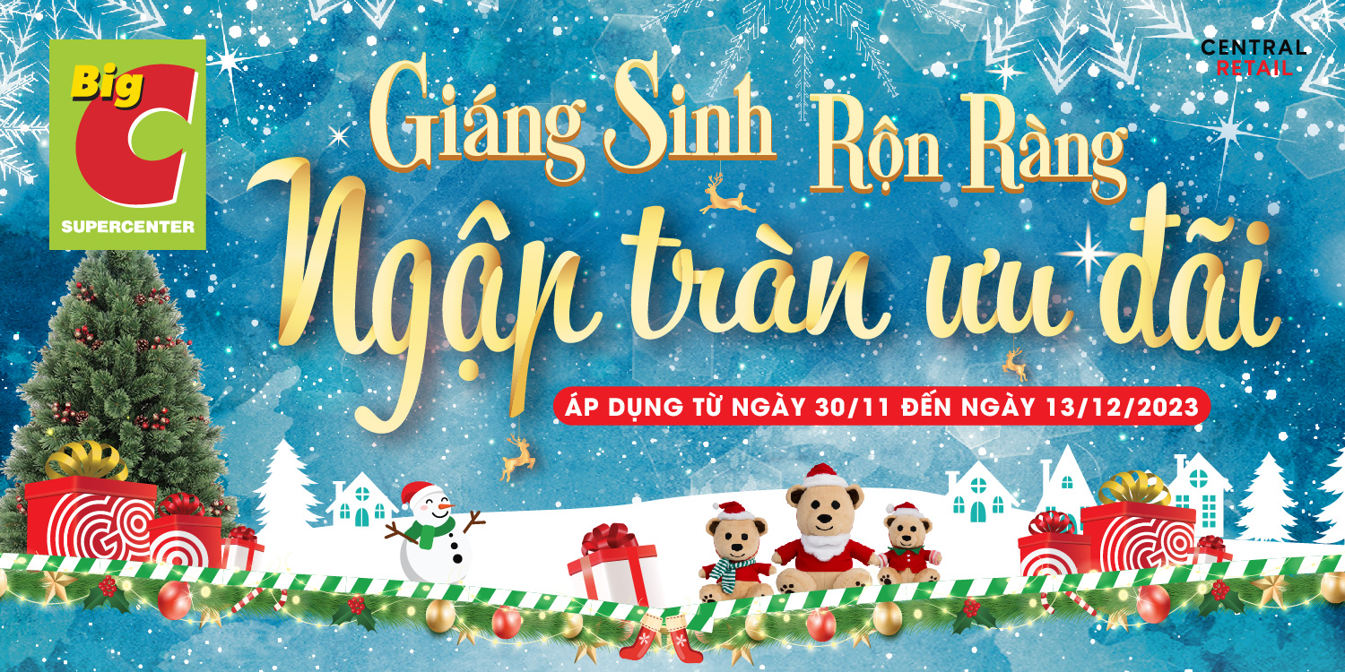 GIÁNG SINH RỘN RÀNG NGẬP TRÀN ƯU ĐÃI TẠI BIG C