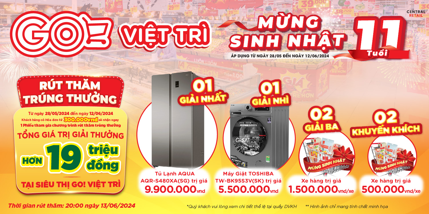 MỪNG SINH NHẬT GO! VIỆT TRÌ 11 TUỔI