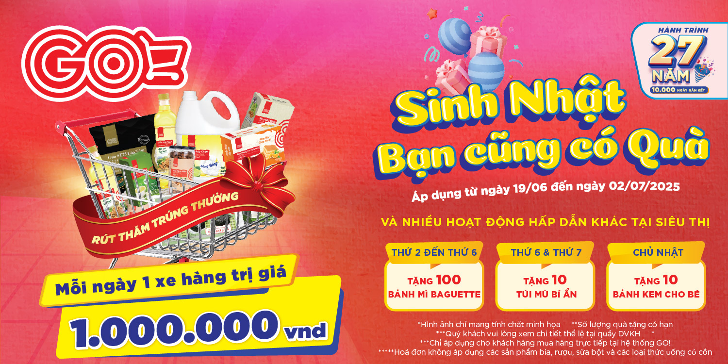 GO! TƯNG BỪNG SINH NHẬT CÙNG HÀNH TRÌNH 27 NĂM 10.000 NGÀY GẮN KẾT 
