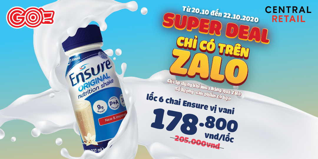 [SUPERDEAL ABBOTT ENSURE LIQUID MILK] EXCLUSIVE DEAL ONLY AVAILABLE AT GO! ON ZALO 