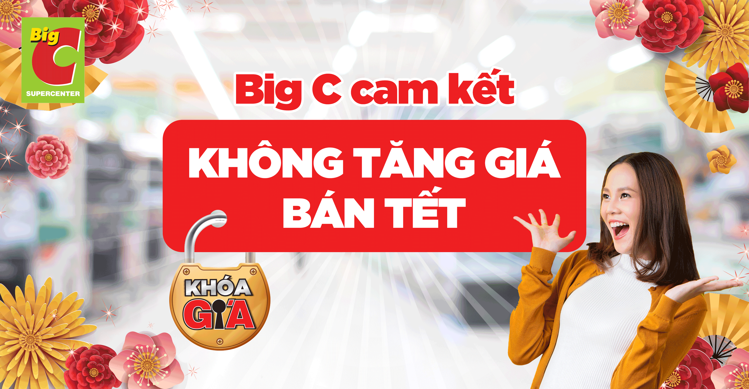 Big C cam kết “khóa giá” trong mùa mua sắm Tết