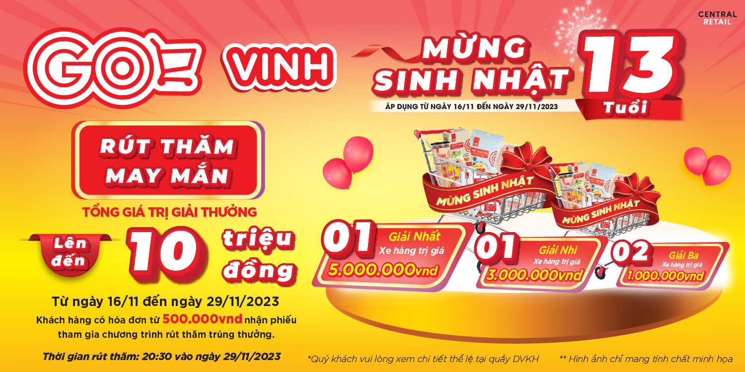 TƯNG BỪNG SINH NHẬT MỪNG GO! VINH 13 TUỔI