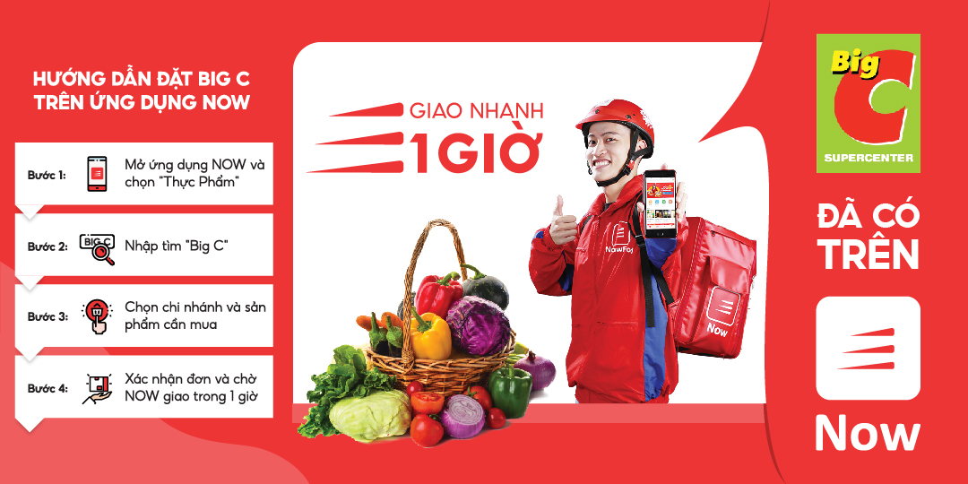 NOW đã có mặt tại Big C Hồ Chí Minh