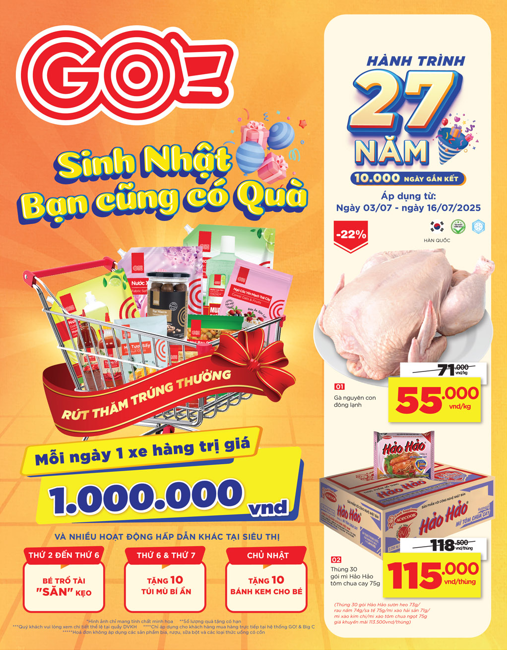 Sinh nhật GO! - Ai cũng có quà