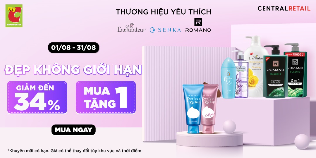 TUYỆT CHIÊU LÀM ĐẸP KHÔNG GIỚI HẠN VỚI DÀN DEAL SIÊU PHẨM GIẢM ĐẾN 34%