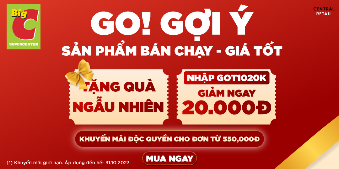 GO! GỢI Ý - SẢN PHẨM BÁN CHẠY GIÁ TỐT TẠI KHU VỰC MIỀN TRUNG