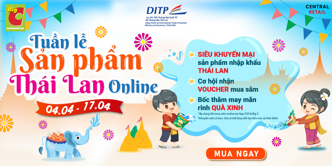 TUẦN LỄ SẢN PHẨM THÁI LAN ONLINE 