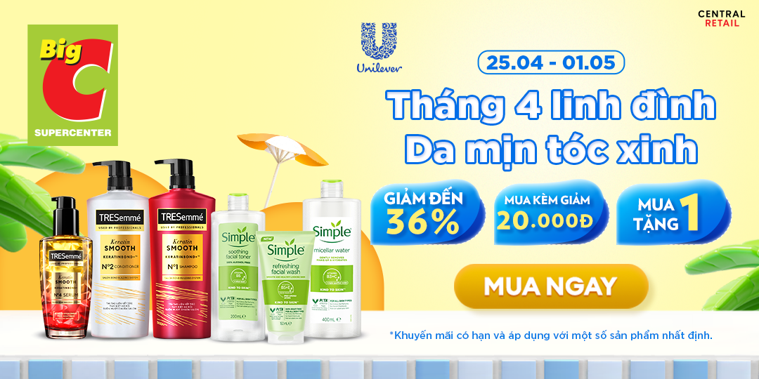 DA SẠCH SÂU, TÓC BỒNG BỀNH, TỎA SÁNG RẠNG NGỜI CÙNG UNILEVER! 