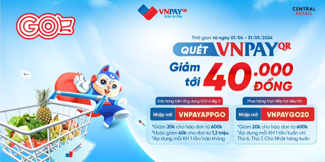 GIẢM GIÁ THẢ GA, THA HỒ MUA SẮM Ở BẤT CỨ ĐÂU CÙNG VNPAY