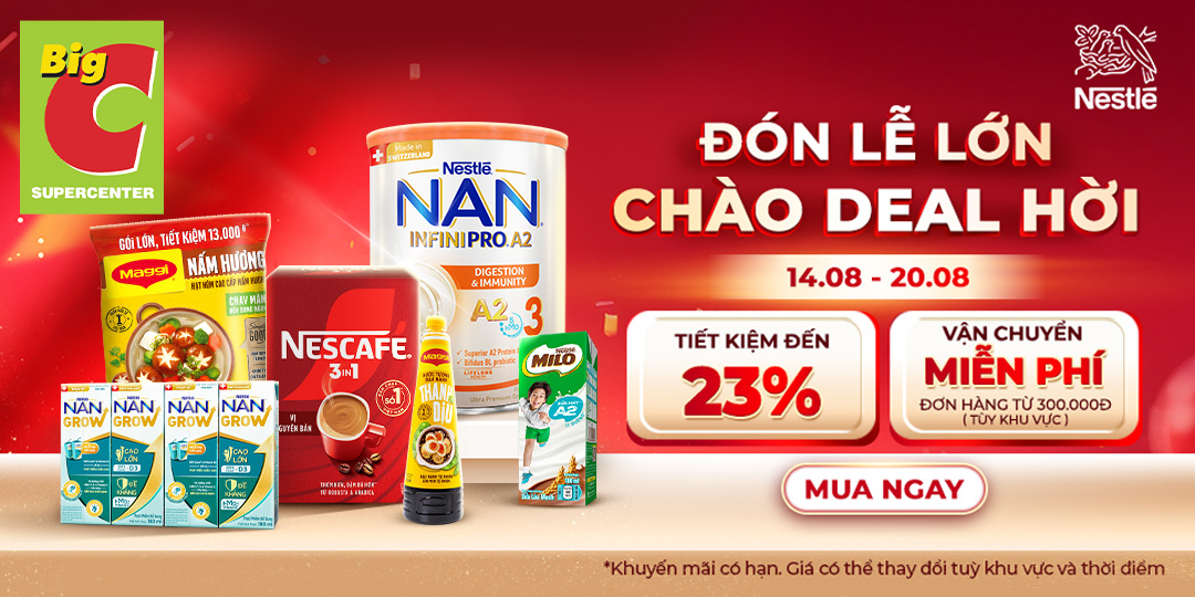 GO! APP x NESTLE: SALE ĐẠI LỄ - HỘI TỤ DEAL SỐC
