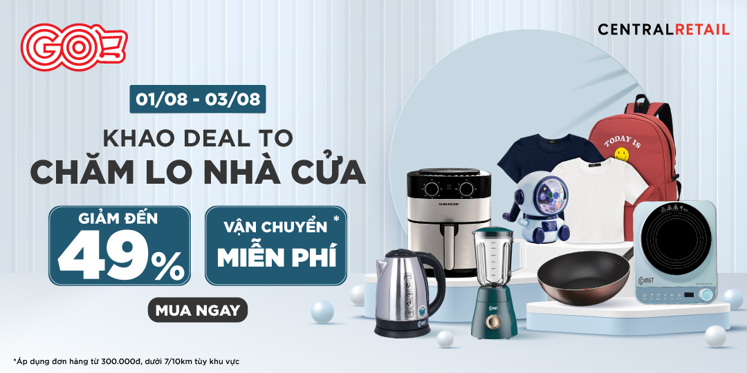 NHÀ CỬA SẠCH TINH TƯƠM, MẸ TIẾT KIỆM SIÊU NHIỀU VỚI DEAL GIẢM ĐẾN 49%