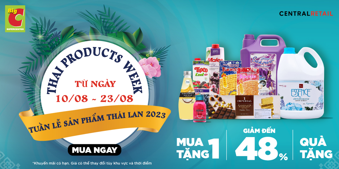 KHAI MẠC LỄ HỘI THÁI LAN TẠI APP GO! & Big C VỚI ƯU ĐÃI ĐẾN 48%