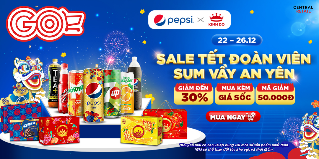 BÁNH NƯỚC ĐẦY NHÀ, SUM VẦY ĐÓN TẾT CÙNG PEPSI X MONDELEZ 