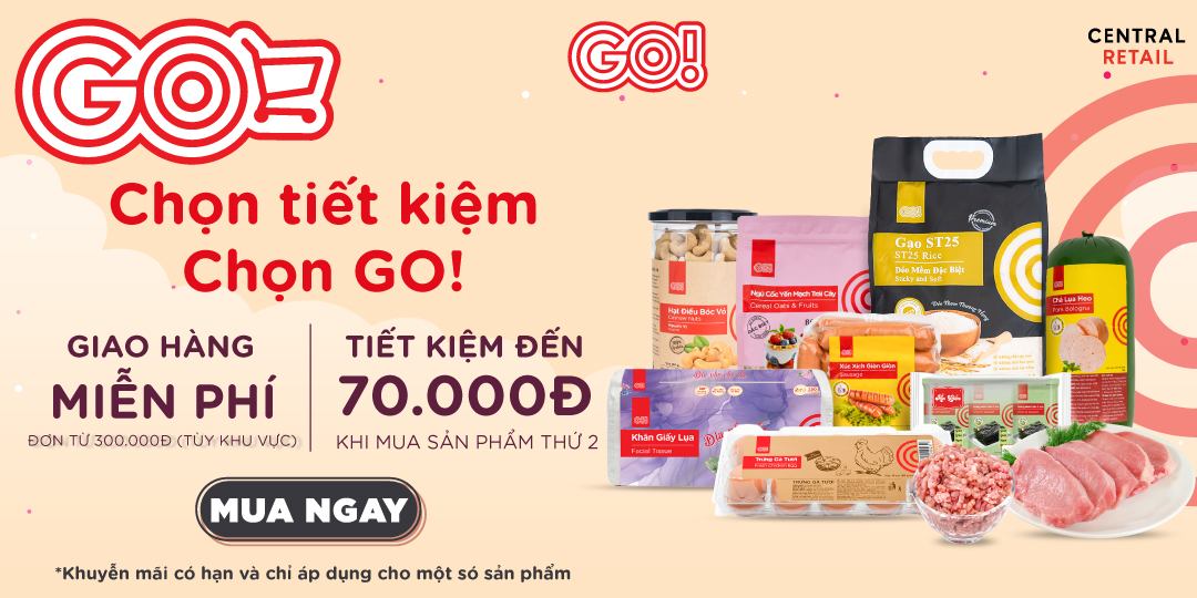 CHỌN THƯƠNG HIỆU GO!, CHỌN TIẾT KIỆM ĐẾN 70.000Đ KHI MUA SẢN PHẨM THỨ 2