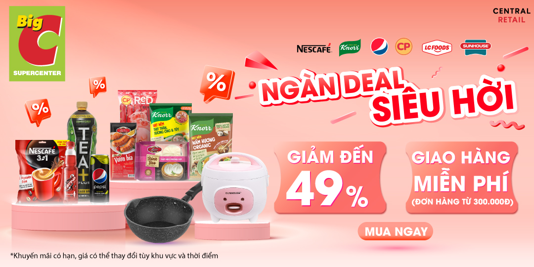 TOP THƯƠNG HIỆU TUNG DEAL HỜI, GIẢM ĐẾN 49% 