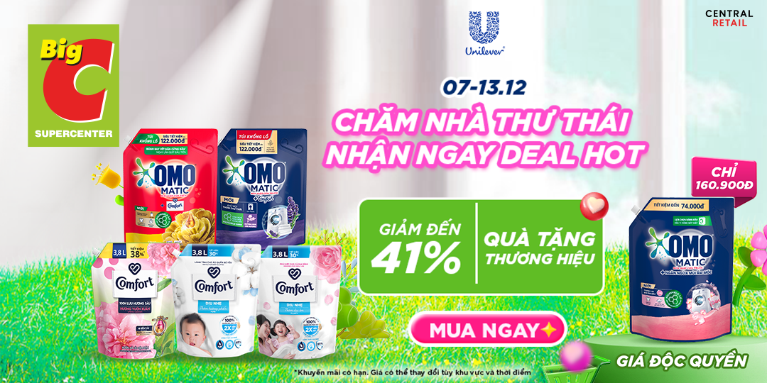 SĂN NGÀN DEAL HOT, GIẶT GIŨ NHÀN TÊNH 