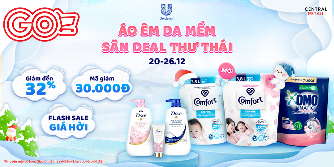 NGÁT HƯƠNG THƠM TỪ DA TỚI TÓC, SĂN DEAL HỜI TỪ UNILEVER