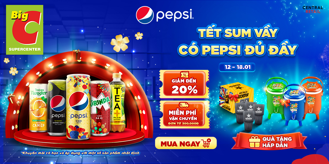 CÙNG PEPSI MANG TẾT VỀ NHÀ, MANG QUÀ VỀ CHO MẸ 